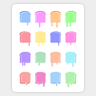 Rainbow Toast Sticker